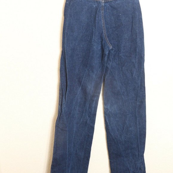 Maurice Sasson Jeans Denim Women's Sz 7 Boot Cut Pants Dark Blue 80s 90s Vintage - Picture 4 of 8